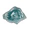 Oyster Shaped Decorative Plates Blue Iridescent Glass Coastal Serveware